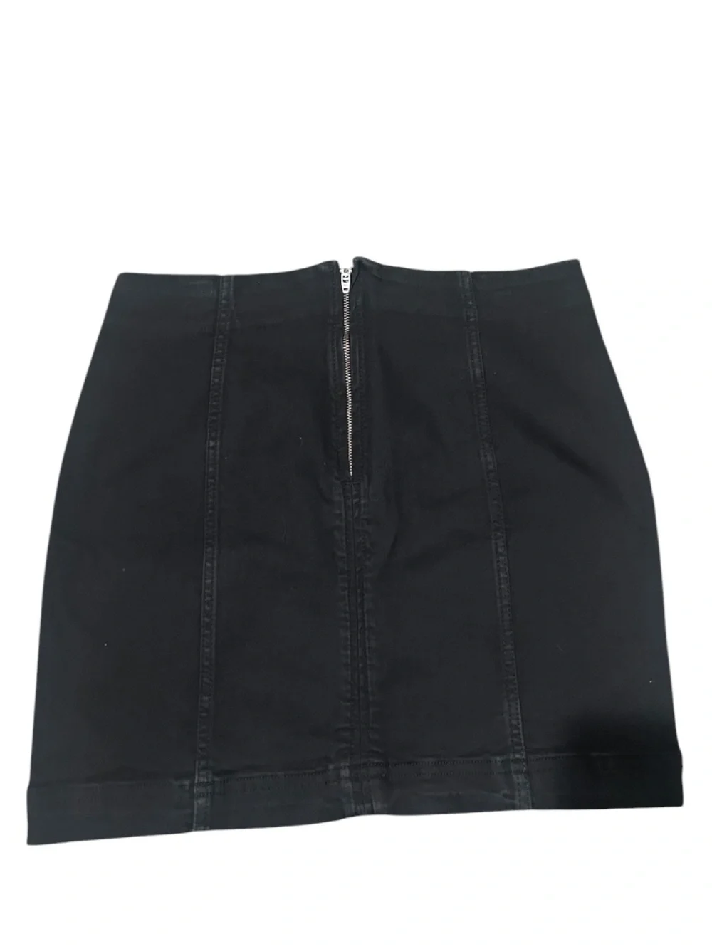 Free People Modern Femme Black Denim Mini Skirt Women’s Size 8